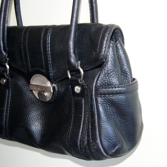 MICAHEL KORS Black Leather Satchel SHOULDER BAG - Picture 3 of 6